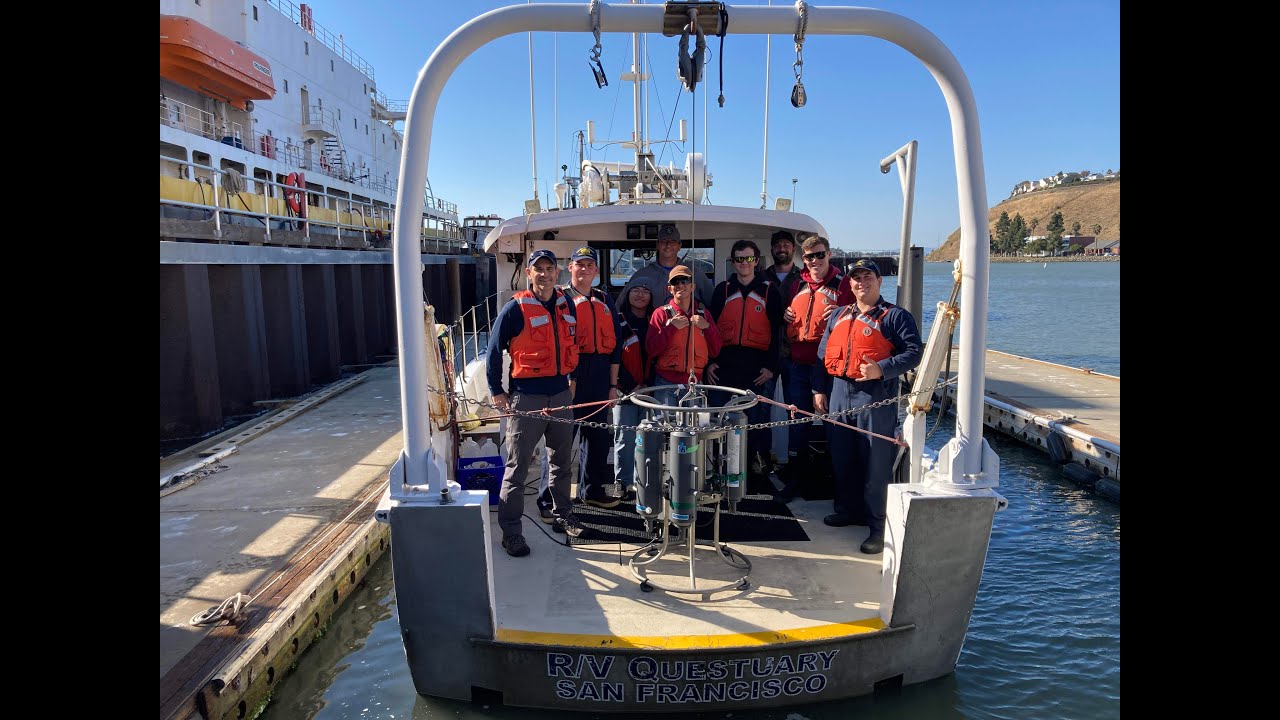 Oceanography Cadets & Faculty | Early Thursday Morning Aboard R/V Questuary | Sampling SF Bay Area