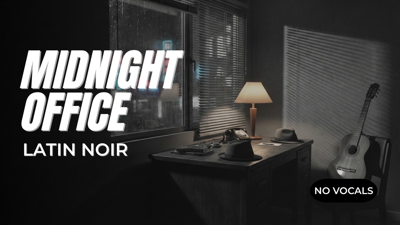 Latin Noir Jazz for Focus  Midnight Detective Office Ambience No Vocals