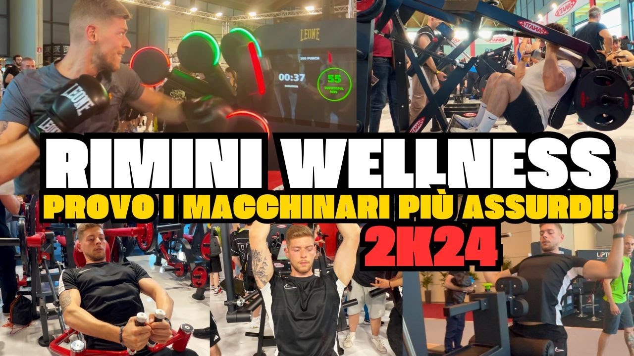 RIMINI WELLNESS 2K24 PROVO I MACCHINARI PIÙ ASSURDI DELLA FIERA DEL FITNESS