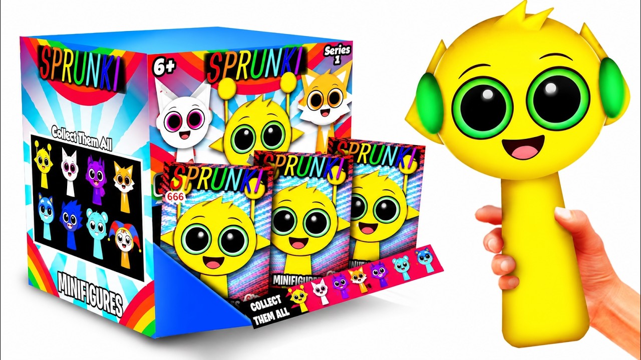The LARGEST Sprunki MYSTERY BOX! NEW TYLER And SNOWI, , SHIN SONIC Sprunki Minifigures