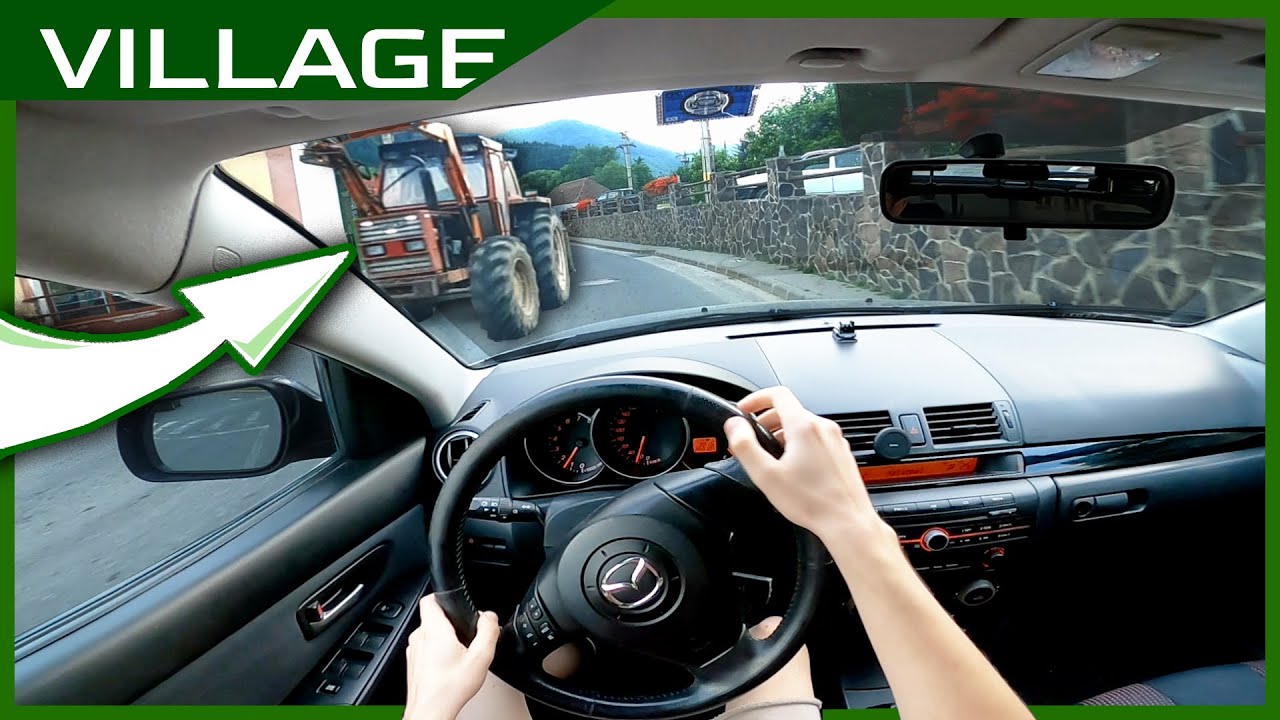 Mazda 3 BK Drive Through An OLD VILLAGE | Dirty