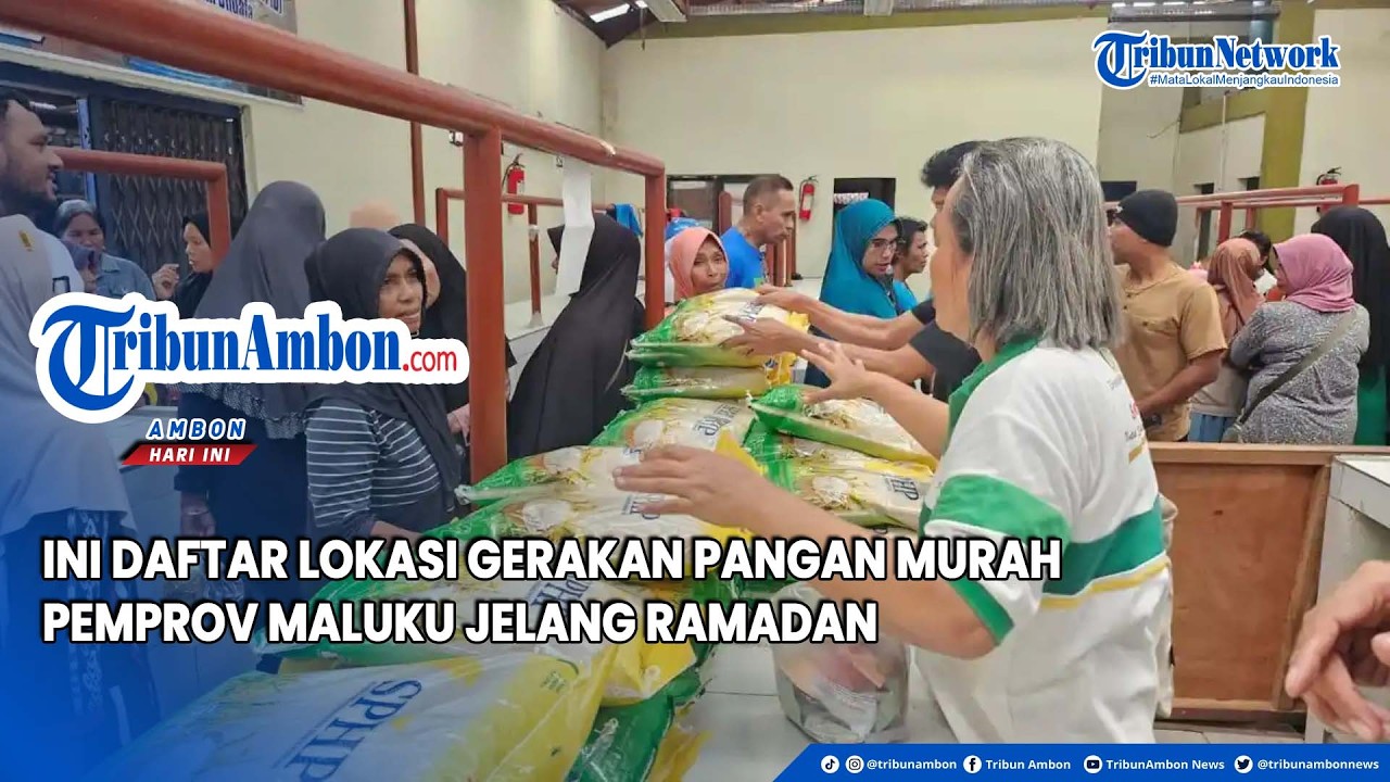 Ini Daftar Lokasi Gerakan Pangan Murah Pemprov Maluku Jelang Ramadan
