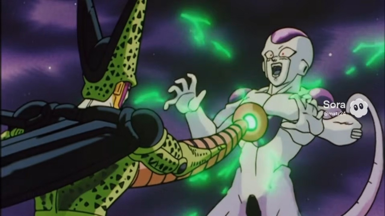 💀 &iexcl;CELL ABSORBE A TODOS! 😱 Гоку, Вегета, Фриза, Гохан Зверь | DBZ 90-х | Сора 2