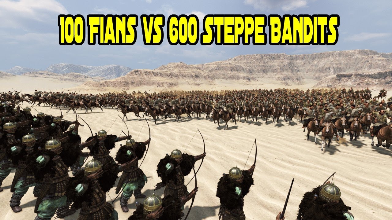 100 Fian Champions vs 600 Steppe Bandits - Mount & Blade 2: Bannerlord