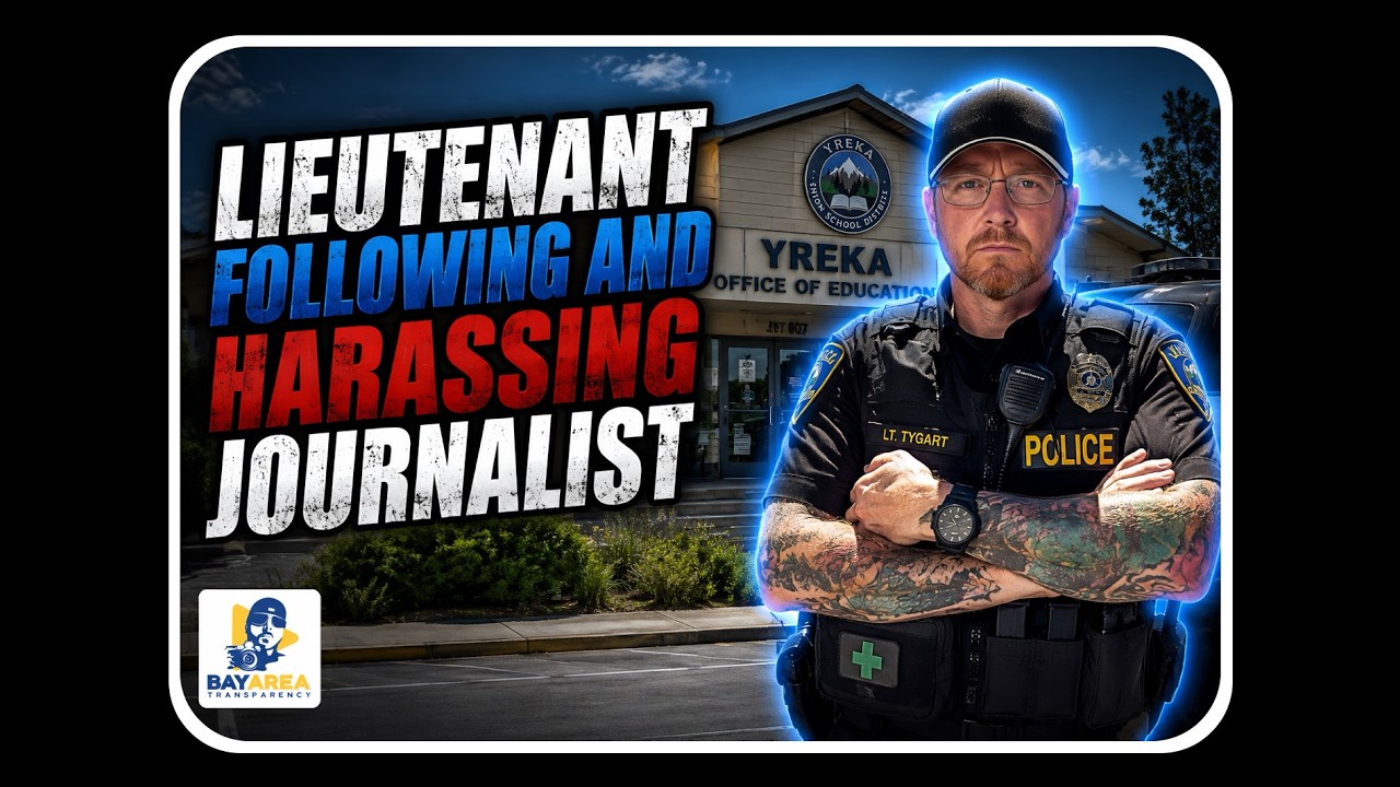 POLICE SO MAD HE FOLLOWS ME AROUND TRYING TO HARASS ME!!!! YREKA, CA FIRST AMENDMENT