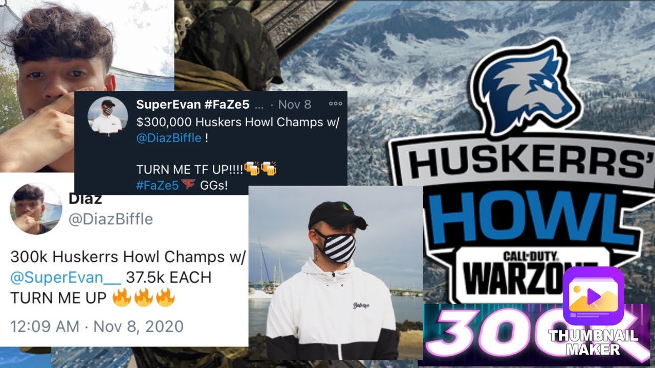 The Game that won DiazBiffle & SuperEvan $300,000 Huskerrs Howl Tournament (Warzone)