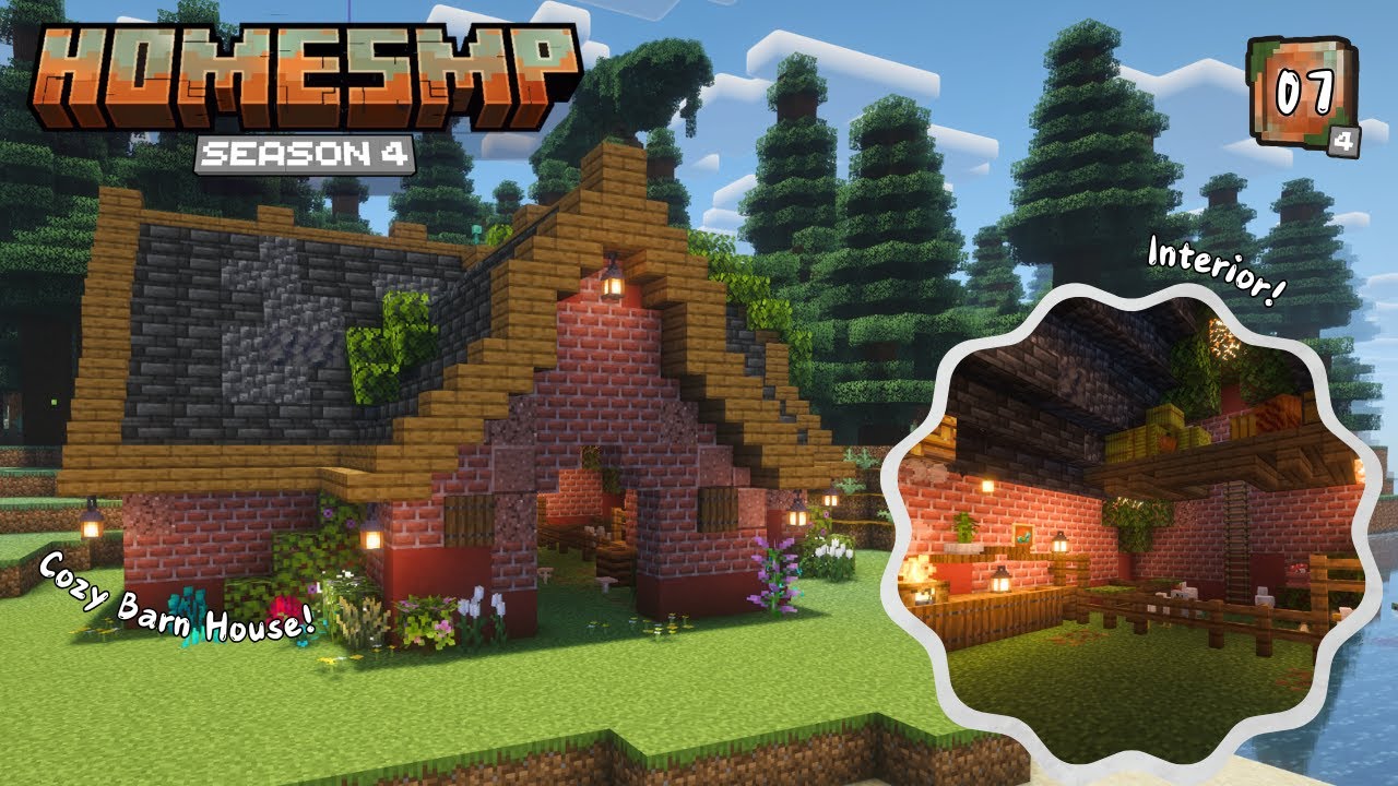 Building A Cozy Barn House! (+Bloopers) | Home SMP Season 4 | Episode 7 | Minecraft 1.21.8