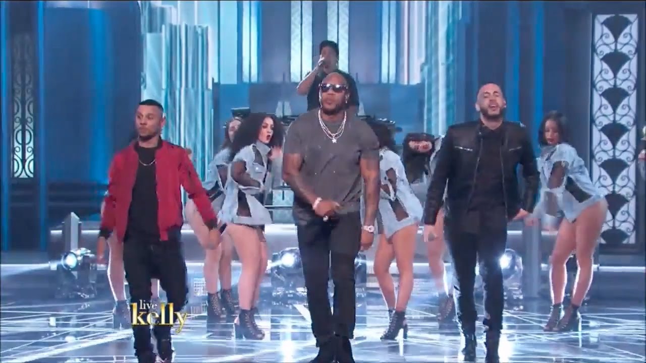 Flo Rida & 99 Percent - Cake (Live with Kelly) [After Oscar® Show]