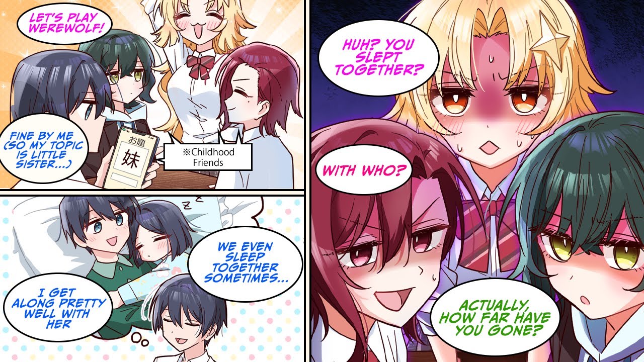 [Manga dub] Werewolf with my three childhood friends. My topic is 