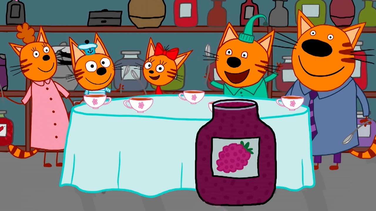 La Famille Chat | Le pot de confiture | Dessins animés pour enfants | épisode 5