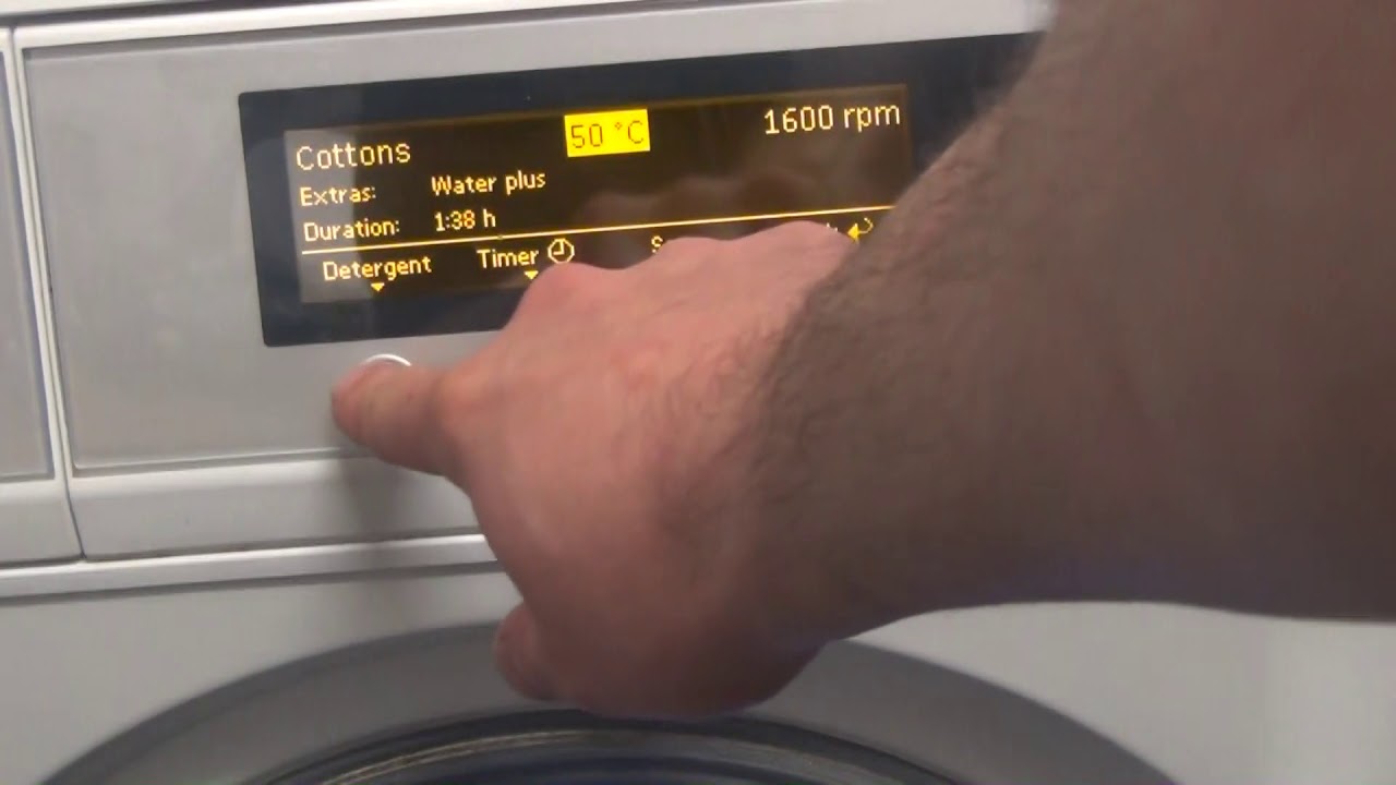 Miele Navitronic W3985WPS - all programs and options (including Swedish, Australian and USA varient)