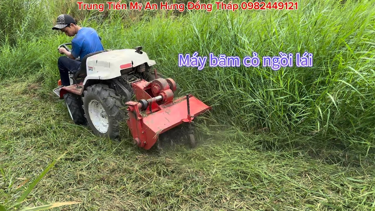 Máy băm cỏ ngồi lại yanmar Nhật bãi 0982449121