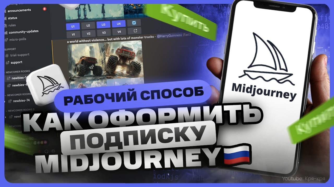 Как оплатить подписку Midjourney в России
