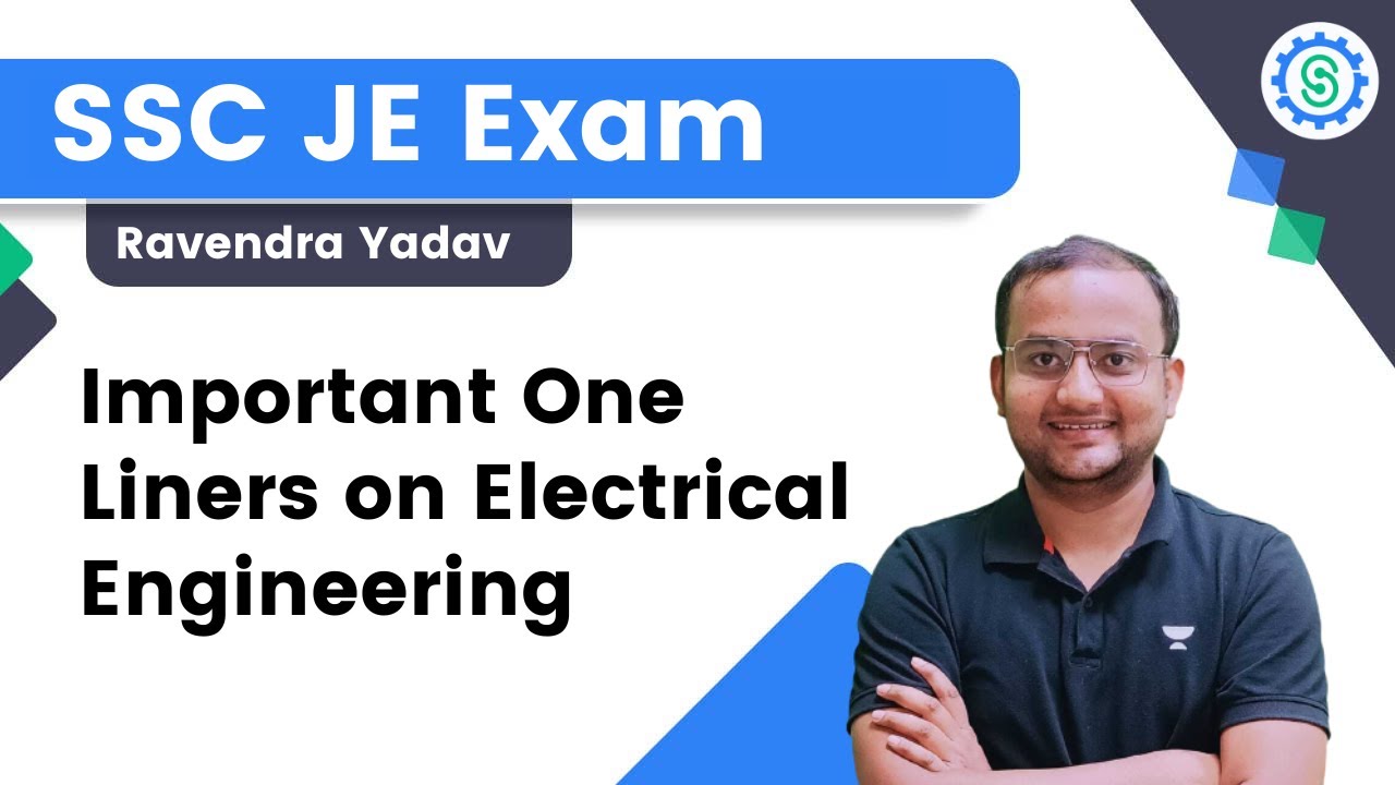 Important One Liners on Electrical Engineering | SSC JE 2023 | Ravendra Yadav