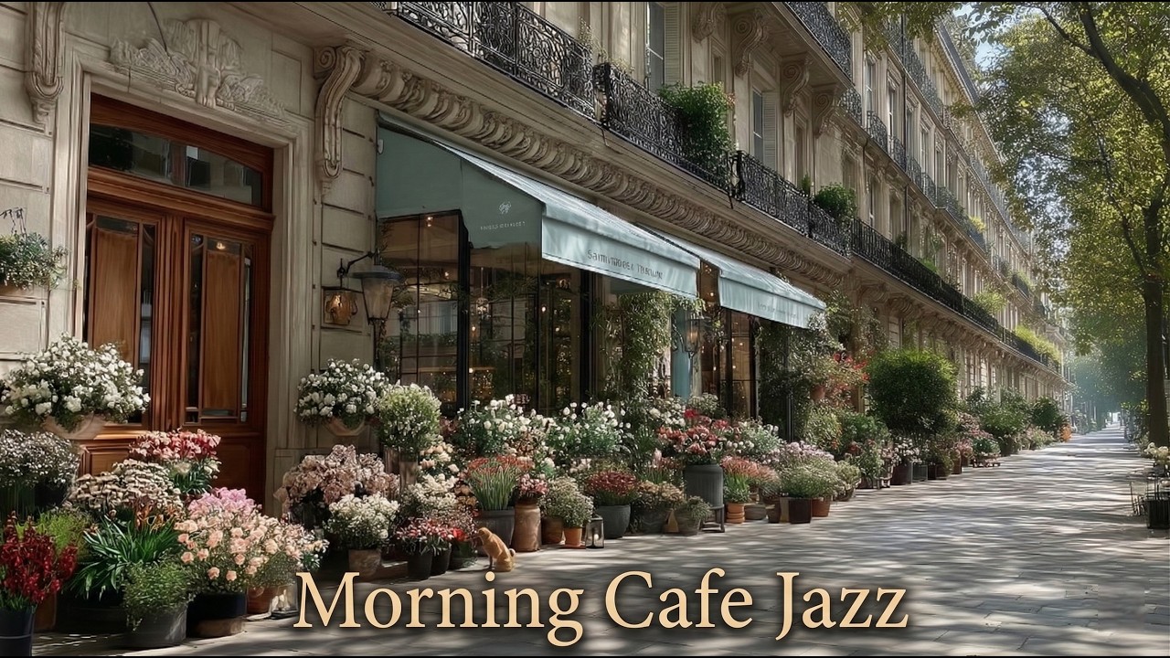 Парижский кафе Jazz ☕ Пианино для сна, отдыха, работы и учёбы | 4K