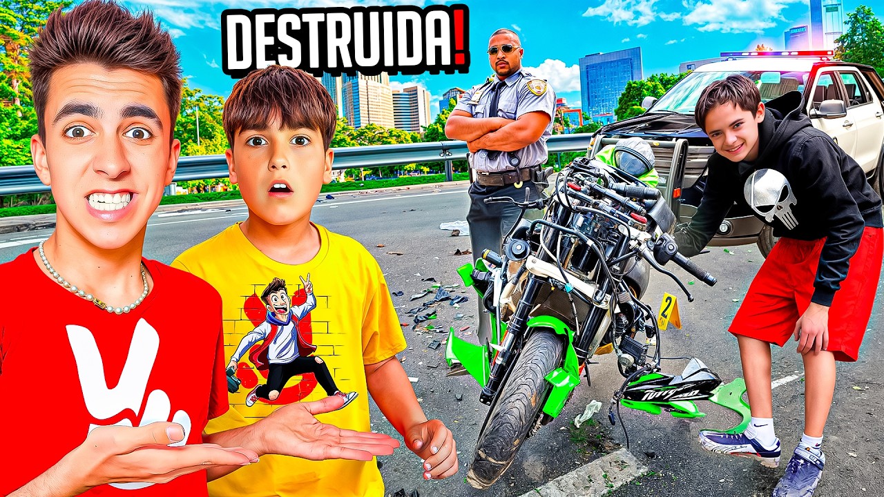 EL ABUSON LE ROBA LA MOTO A MI HERMANO Y TIENE UN ACCIDENTE! *acaba muy mal*