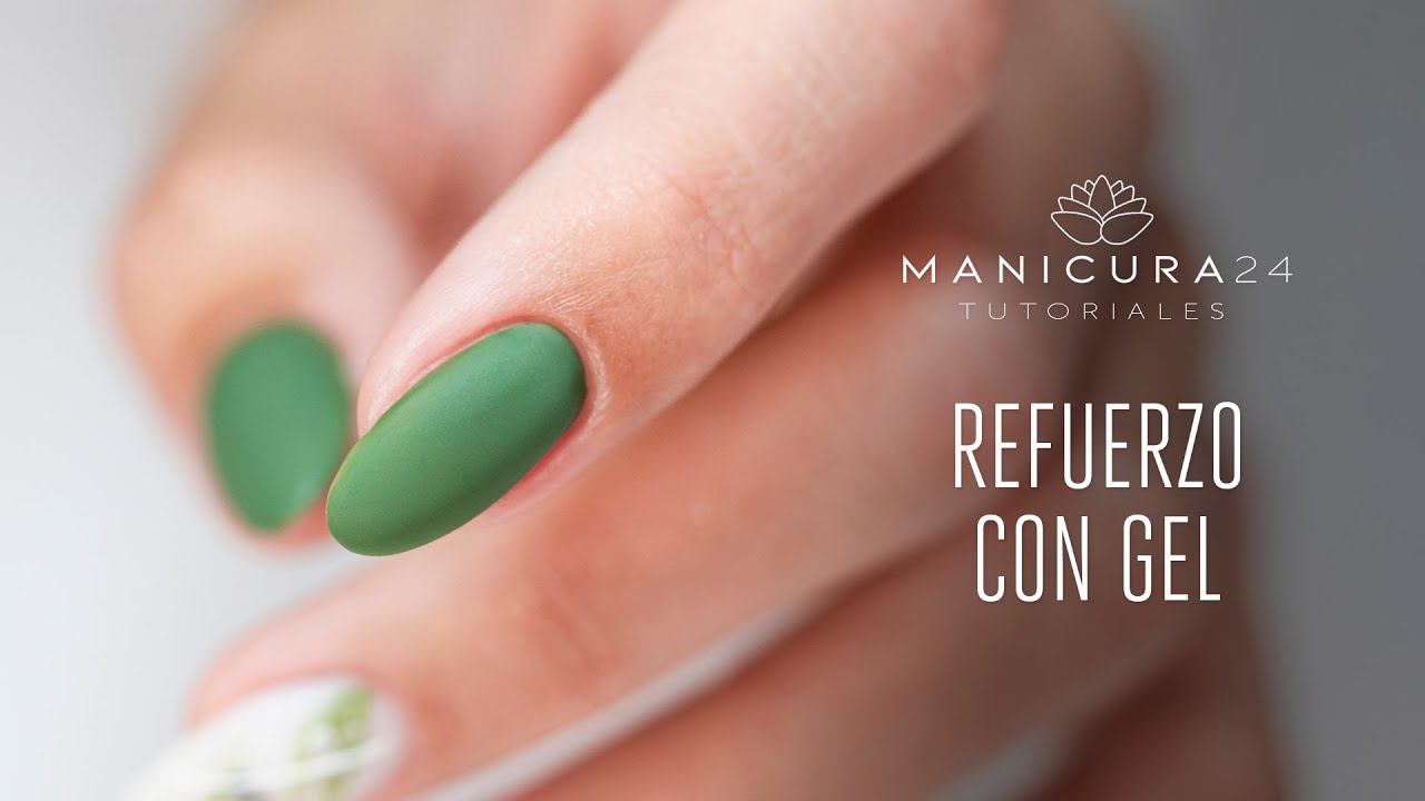 Tutorial REFUERZO de la uña con GEL | Manicura24