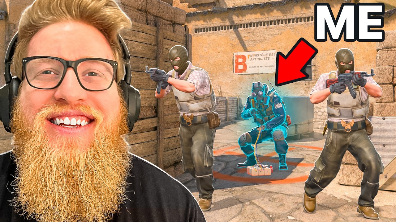 It's 1 v 10 But I am INVISIBLE in CS2! | fl0m