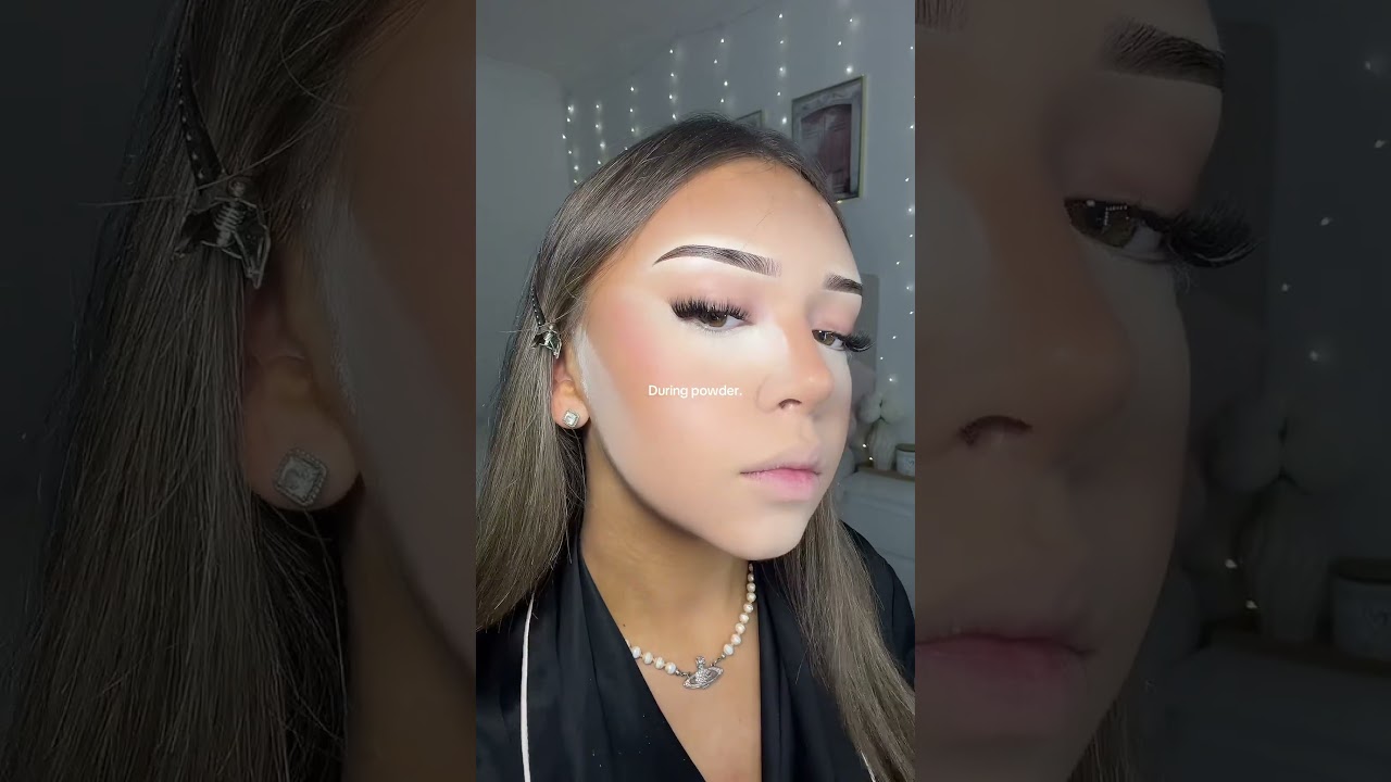 I love huda beauty setting powder #makeup #softglamlook #makeuptutorial #makeuptips #grwm #softglam