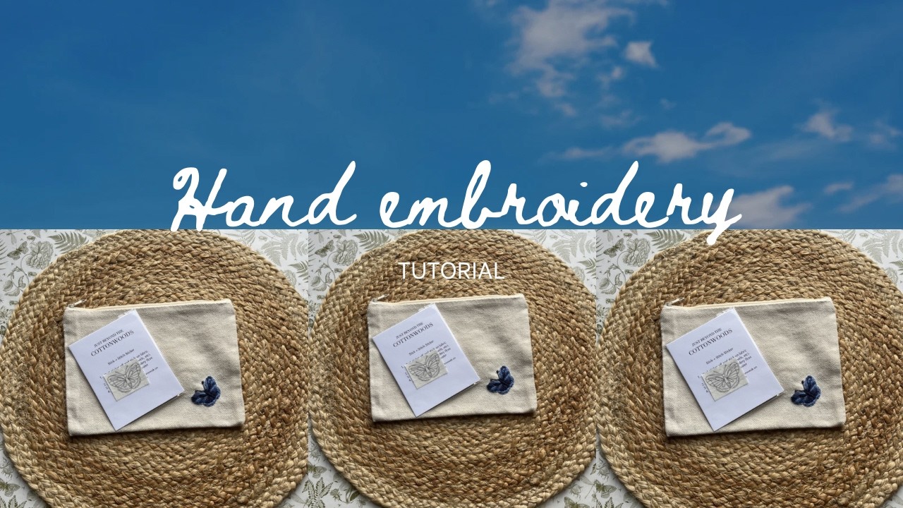Mini Butterfly Stick + Stitch Sticker Tutorial
