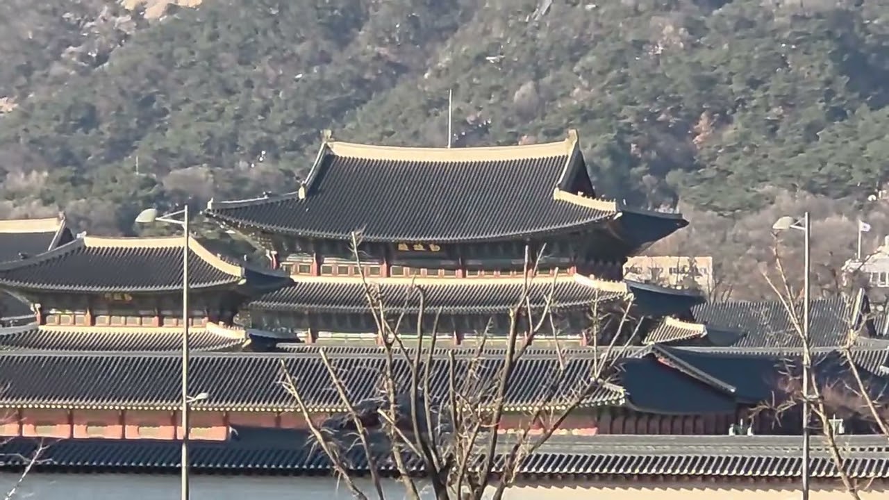 2026년 2월 서울 광화문 대한민국 역사박물관에서 경복궁 일대를 바라보며