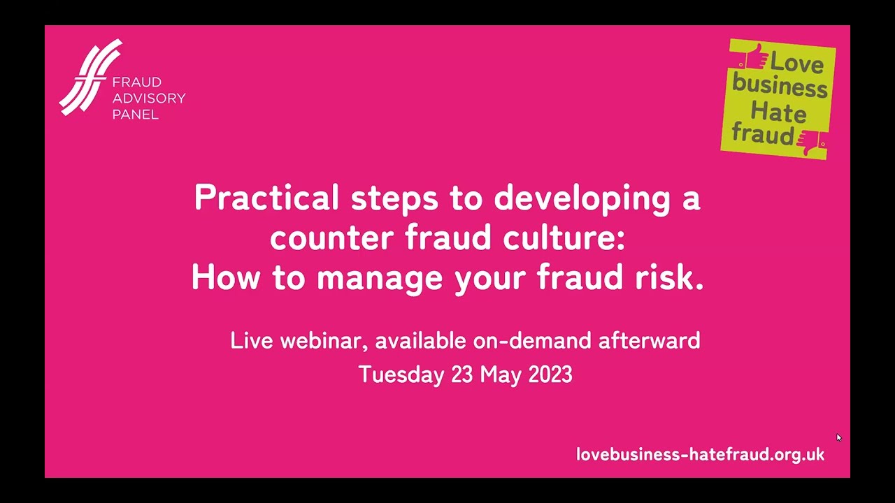 Practical steps to developing a counter fraud culture