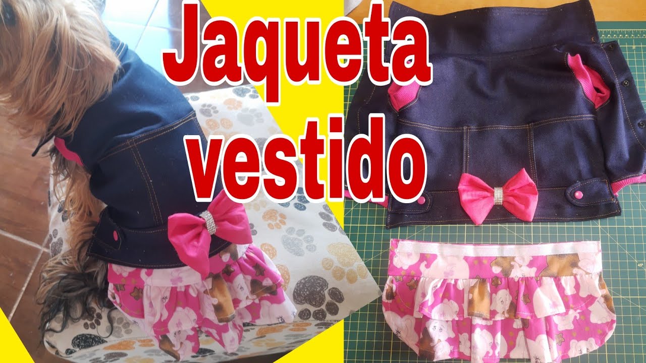 jaqueta jeans/ Vira vestido/ Molde grátis na descrição.