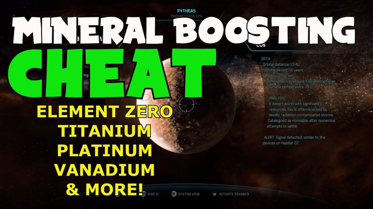 Mass Effect Andromeda - Unlimited Minerals CHEAT/EXPLOIT (Element Zero, Platnium, Titanium, & MORE!)
