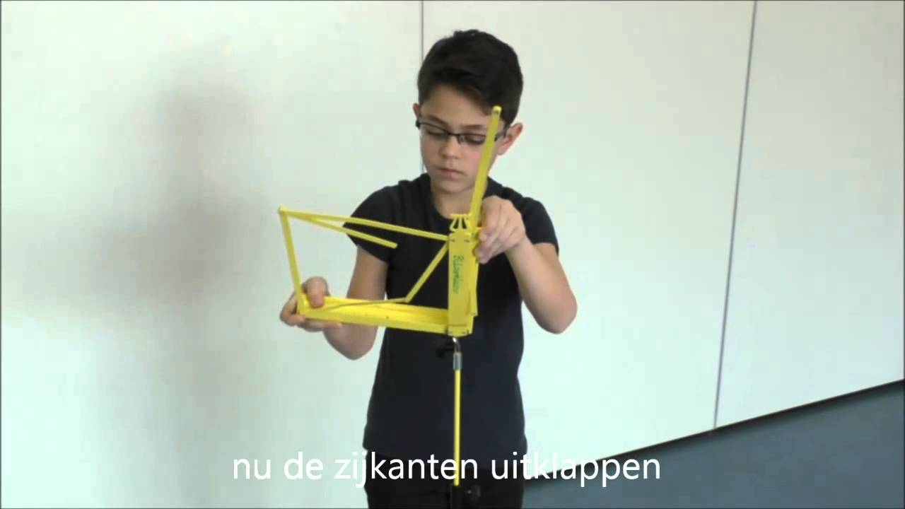 Muziekstandaard uitvouwen