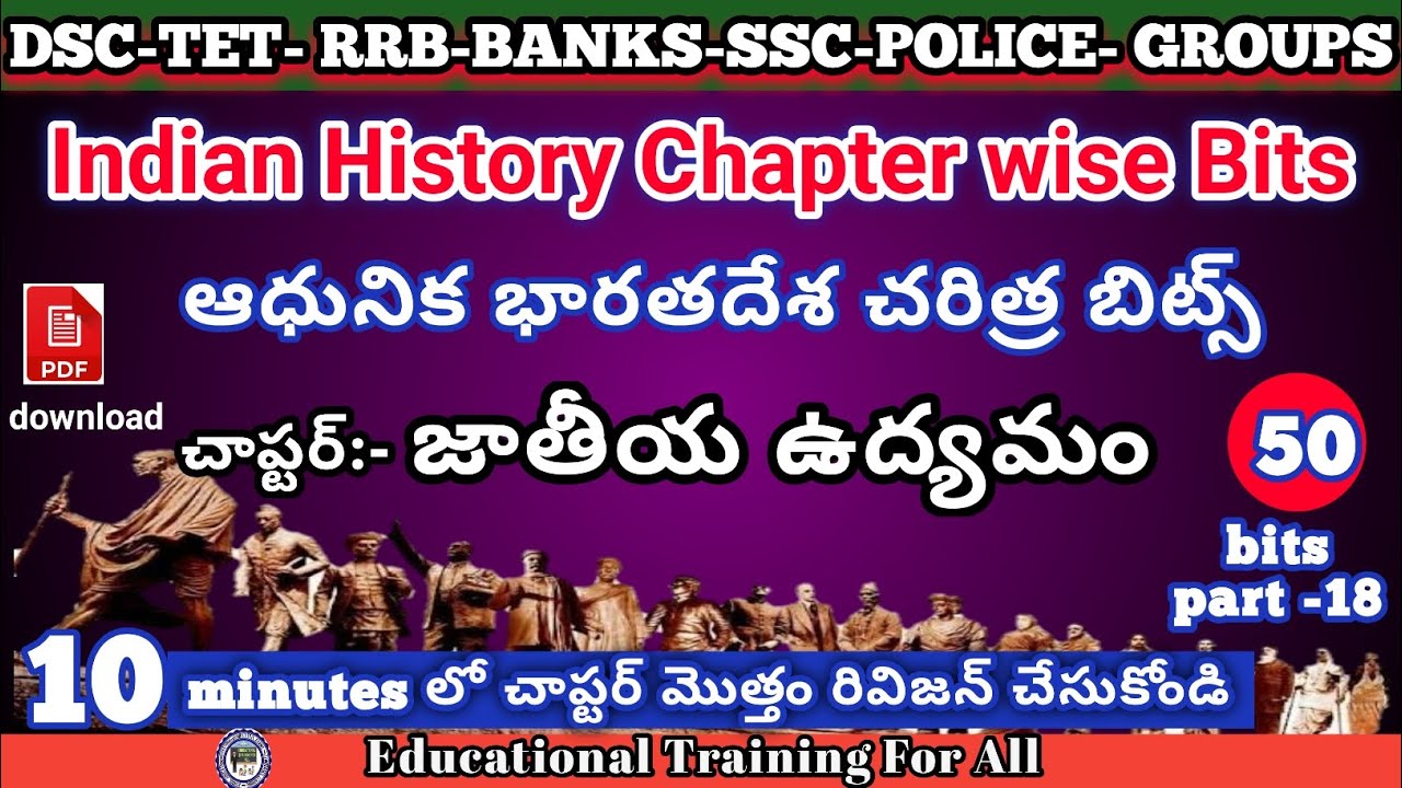 Indian history bits in Telugu for all competitive exams|భారతదేశ చరిత్ర బిట్స్ తెలుగు 