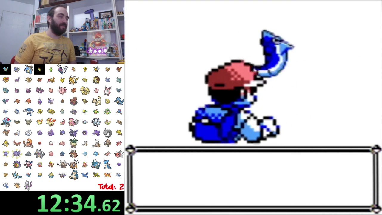 Pok&eacute;mon Blue - 124 Glitchless Classic - 10:22:11