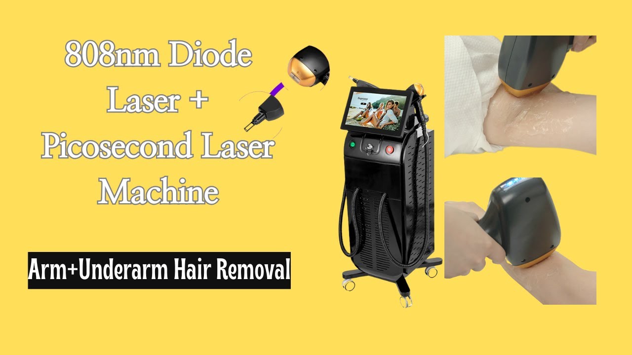 How to Use 808nm Diode Laser for Arm & Underarm Hair Removal | HR-808YG