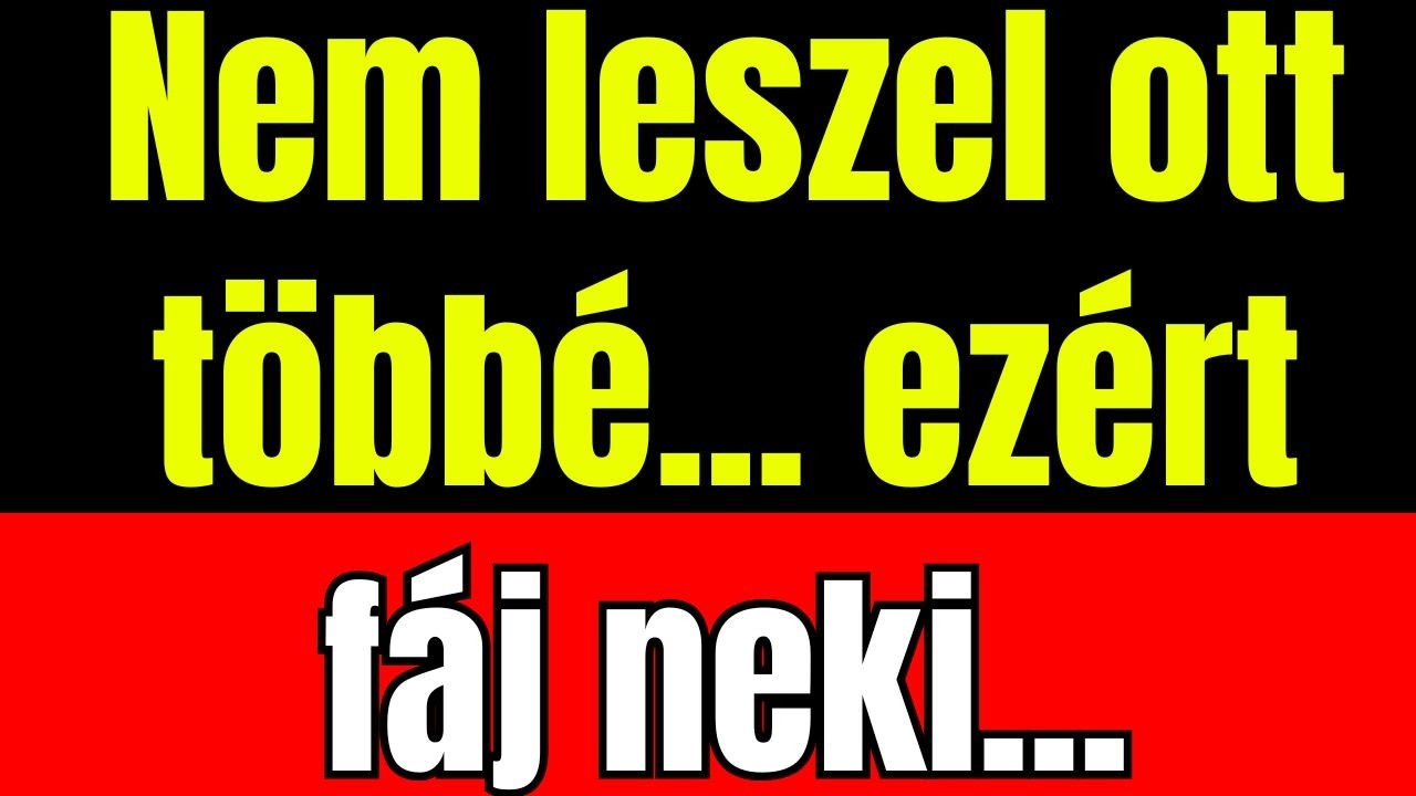 Amikor megérti, mit veszített... És nem kaphatja vissza...