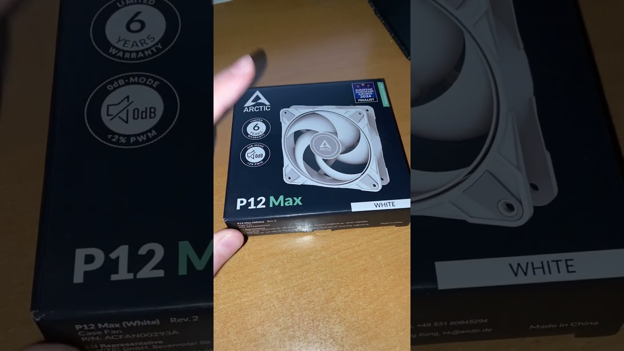 ФИНАЛИСТ ЕВРОПЕЙСКОГО ОБОРУДОВАНИЯ 2024 / НЕМЕЦКИЙ ВЕНТИЛЯТОР ДЛЯ ПК ARCTIC P12 MAX WHITE / АРКТИК