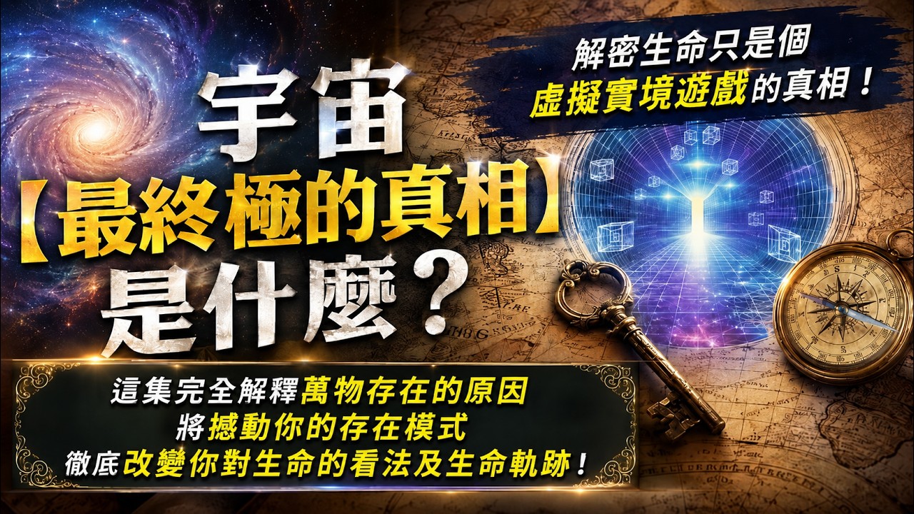 01：宇宙【最終極的真相】是什麼？解密生命只是個虛擬實境遊戲的真相！這集完全解釋萬物存在的原因，將撼動你的存在模式，徹底改變你對生命的看法及生命軌跡！｜雙生紫焰