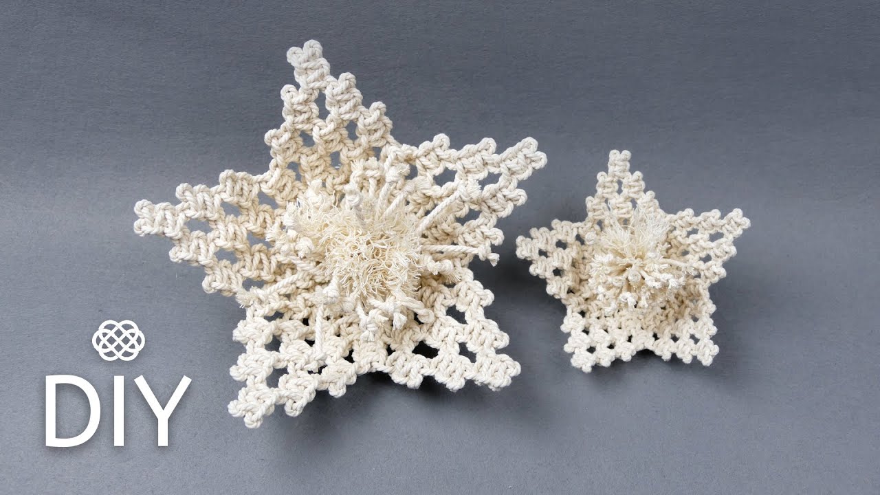 DIY BEAUTIFUL MACRAME FLOWERS EASY