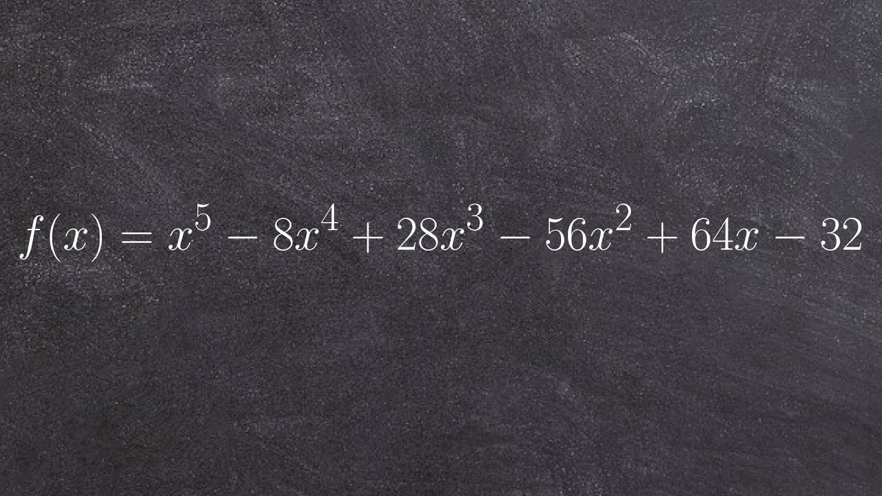 Use Descartes Rule of signs to determine the number of positive and negative