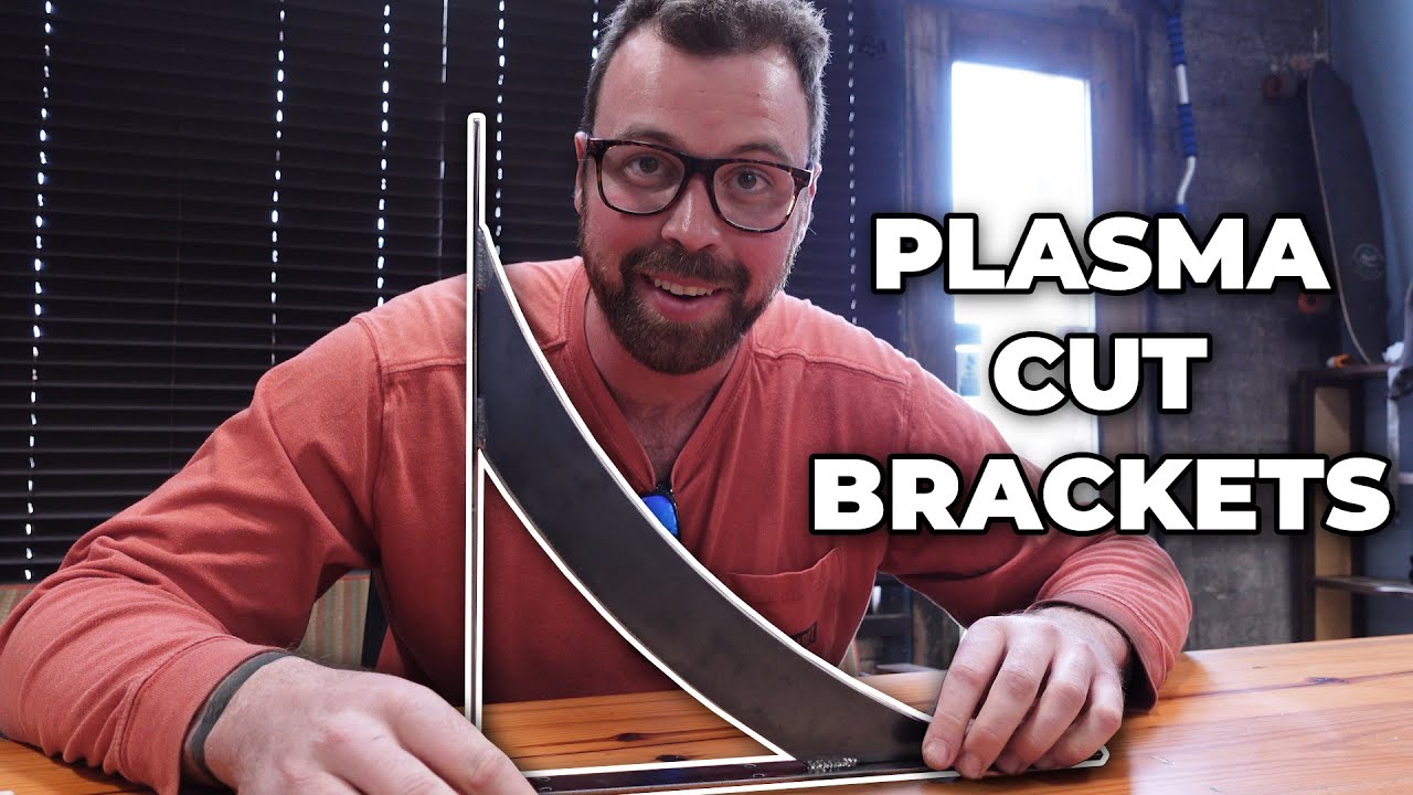 A Simple Build Video to Relax to // Plasma Cut Shelf Brackets