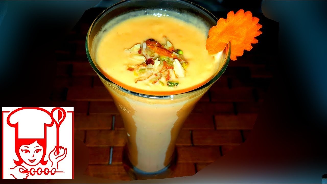 creamy and tasty carrot milk shake in tamil | pinksquare tamil