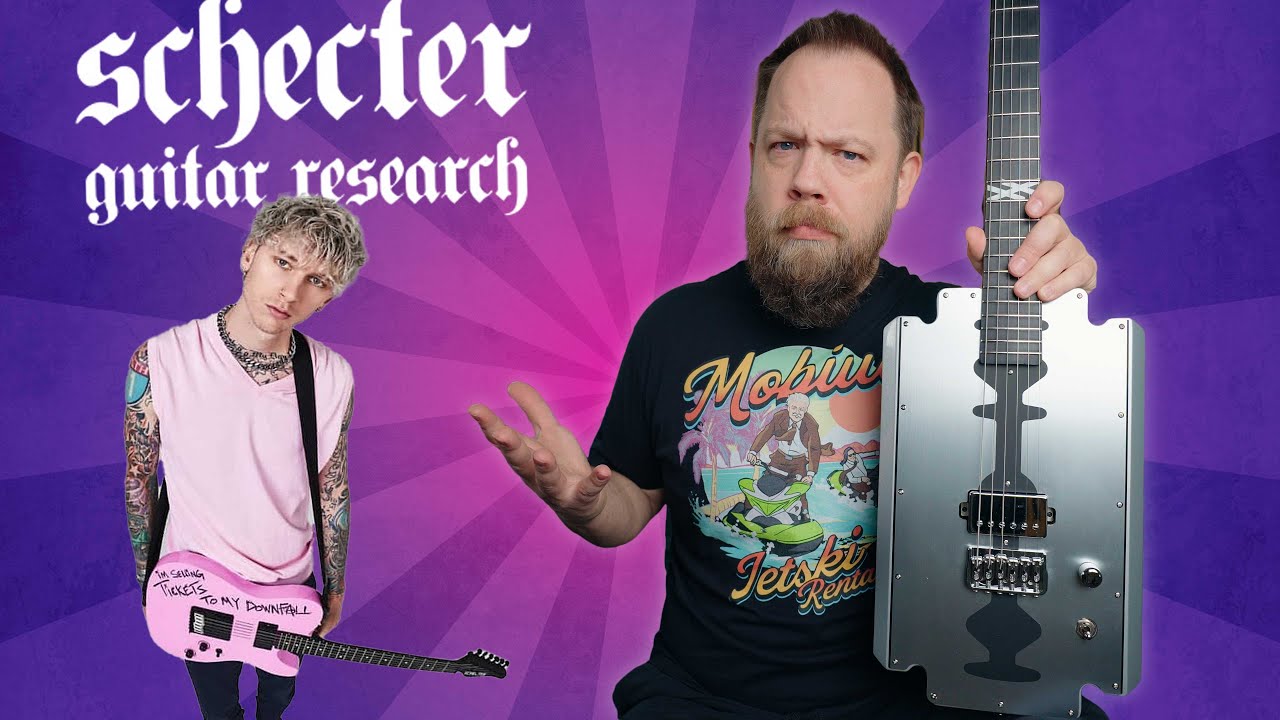 Checking Out The Schecter Machine Gun Kelly RAZOR GUITAR!