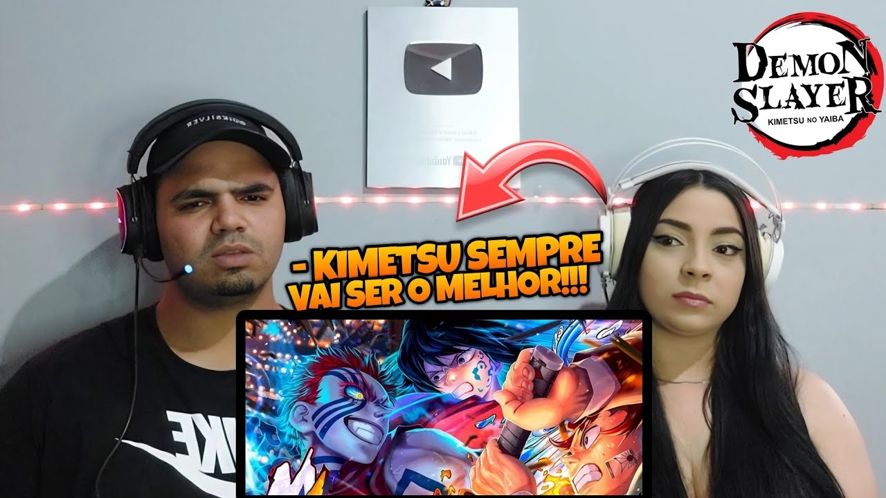 React • M4rkim - Castelo Infinito 2 (Akaza x Tanjiro e Tomioka)