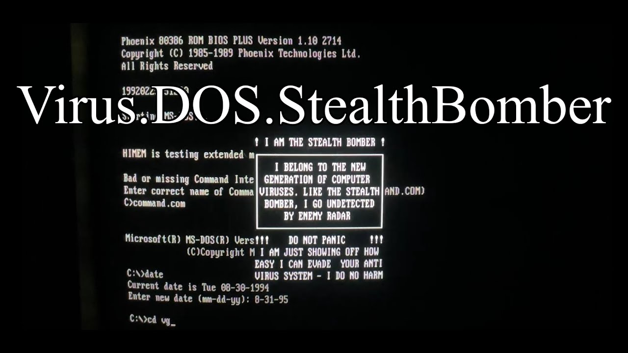Вирус.DOS.StealthBomber