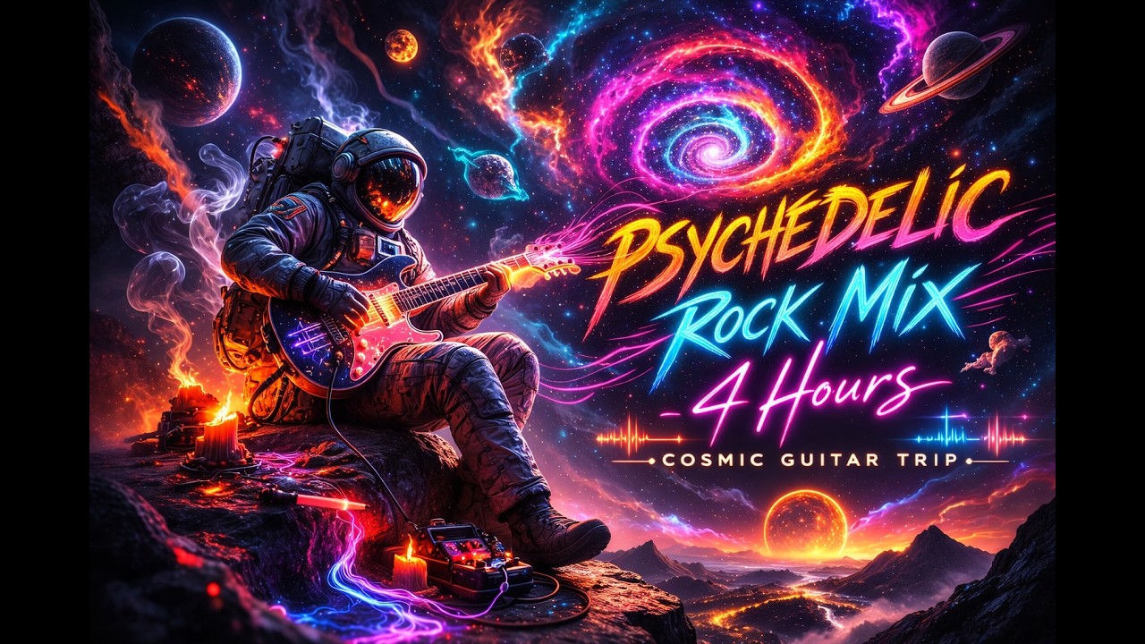 Psychedelic Rock Mix | Cosmic Guitar Trip 4 Hours