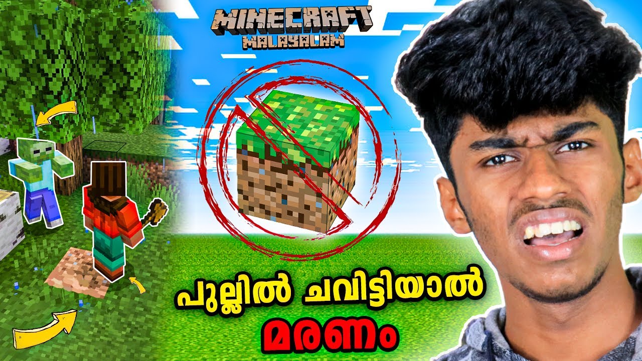 IF I TOUCH GRASS, I DIE | MINECRAFT | MALAYALAM