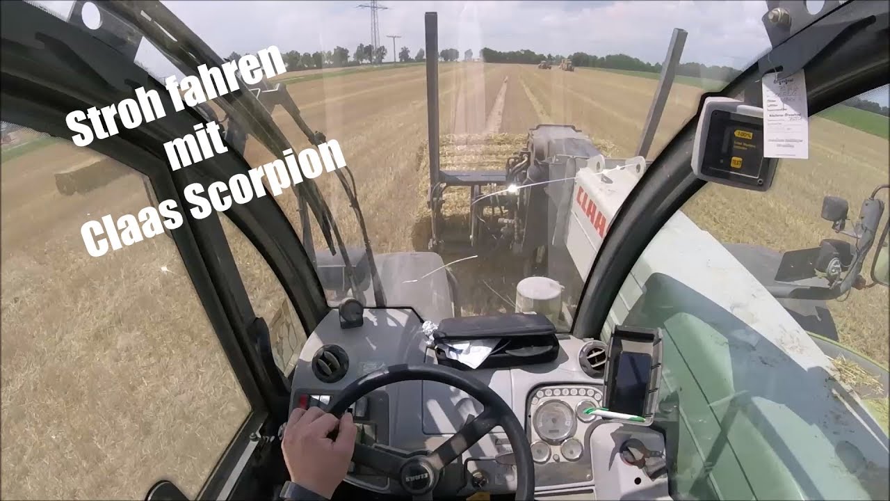 *[GoPro]*[CabView]* Claas Scorpion 7045 | Stroh fahren | Agrarvideos Schreyer