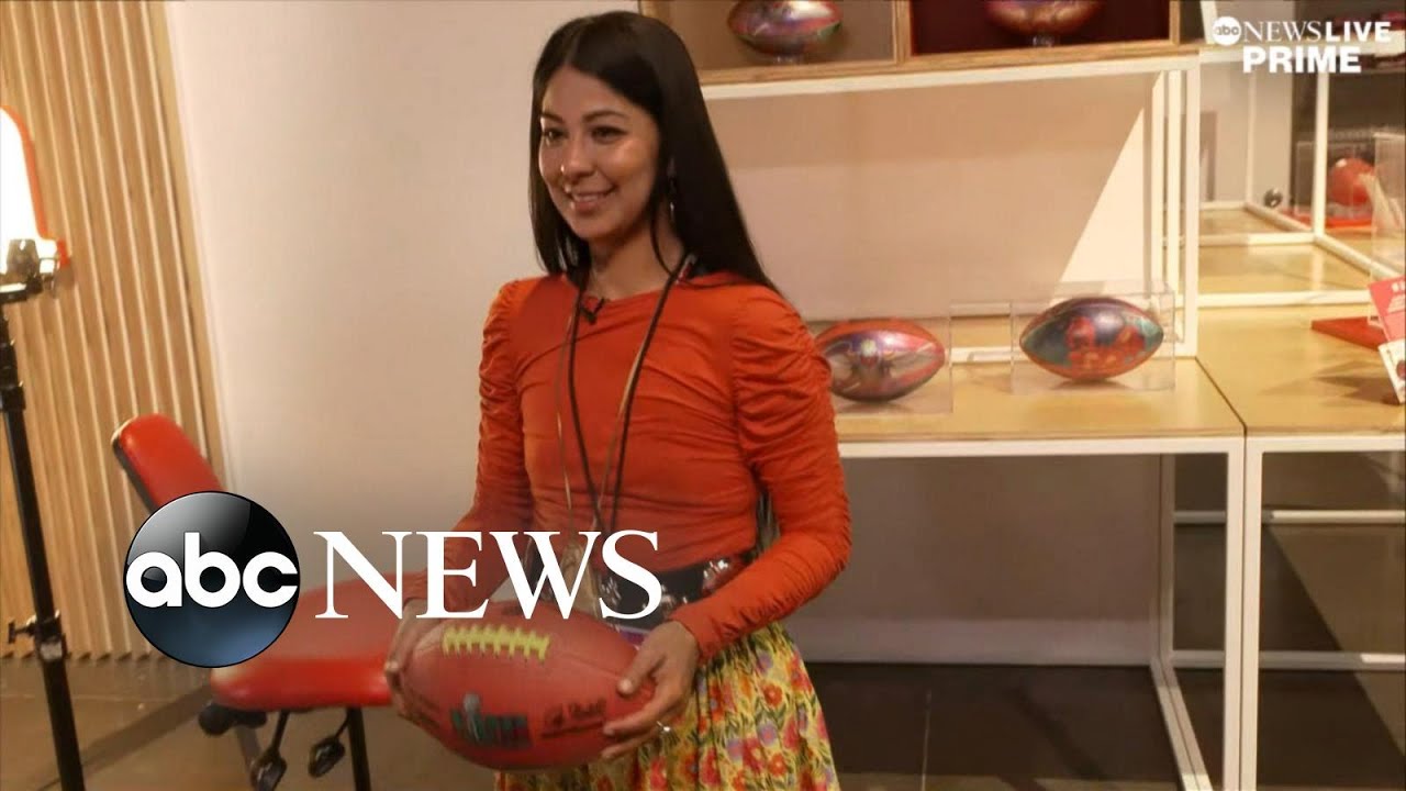 The woman behind historic Super Bowl mural art | ABCNL