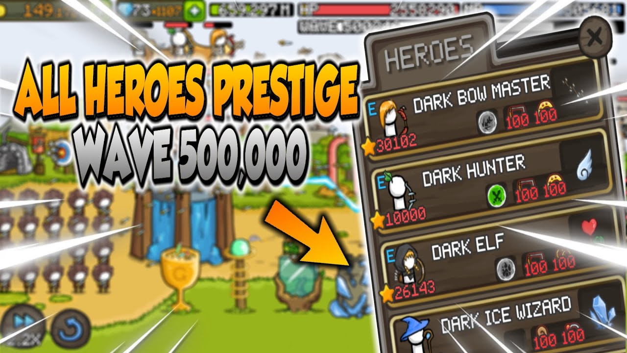 GROW CASTLE: All heroes are level 10,000! (Prestige Units)