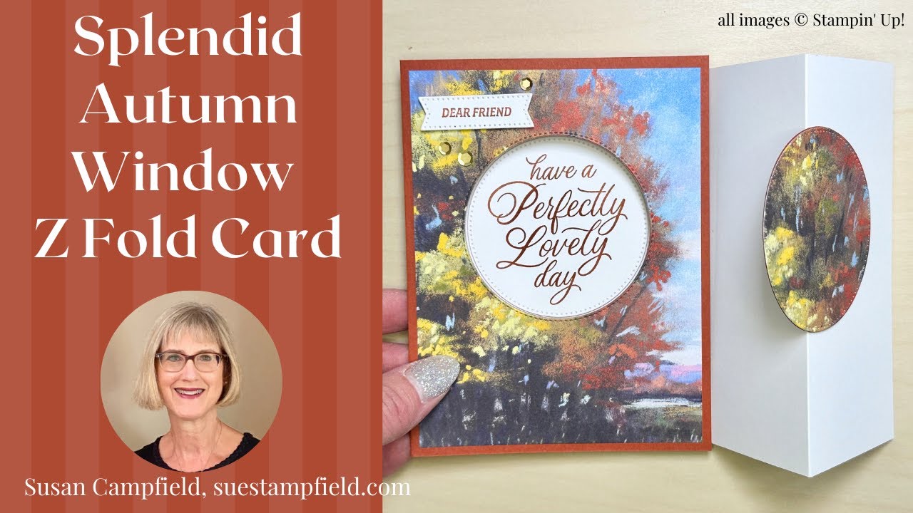 Splendid Autumn Window Z Fold Card