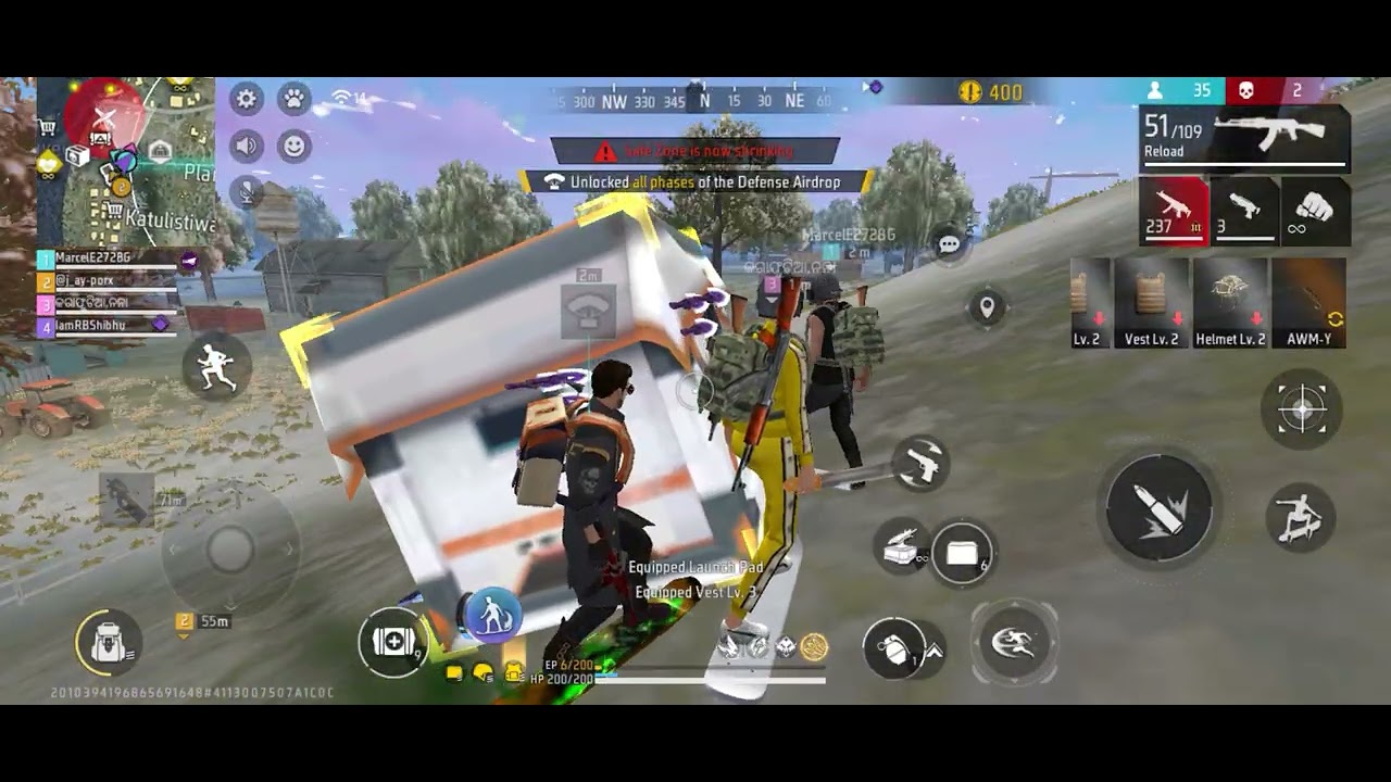 FREE FIRE BR RANK PUSH PART 16