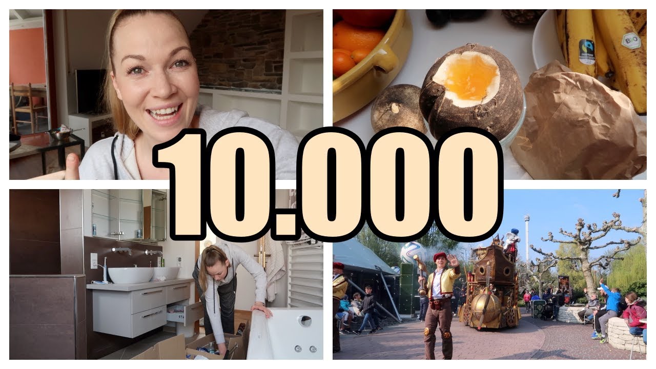 XXL Vlog | 10.000 Abonnenten 🥳 | Badezimmer einräumen | Europa Park Besuch
